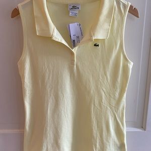 Lacoste sleeveless polo shirt, size 10/42. NWT